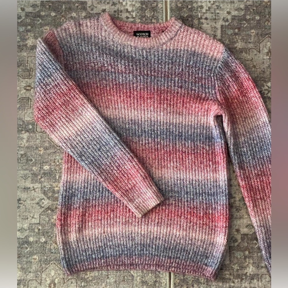 Scotch and Soda multicolor sweater. Unique and like new. Size Small